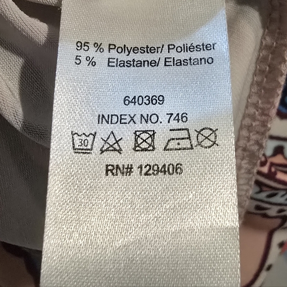 VENUS Paisley Print Strap Top in Peach and Blue - Picture 7 of 7